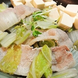 白菜と豚肉のほくほく煮～豆腐入～